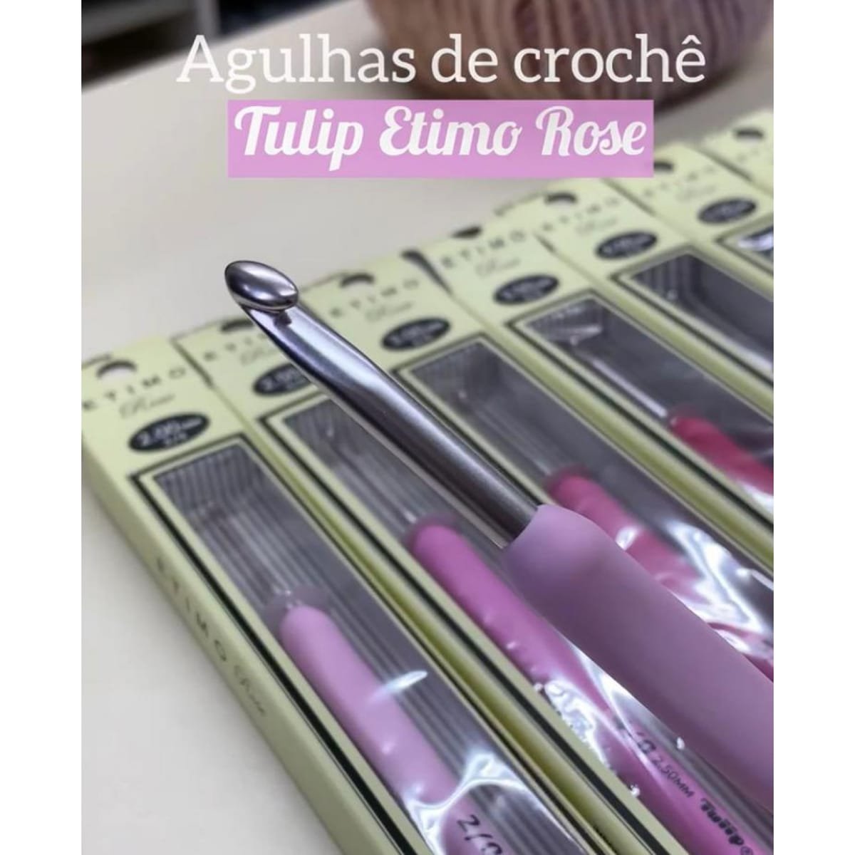 Agulha de crochê Etimo Rose
