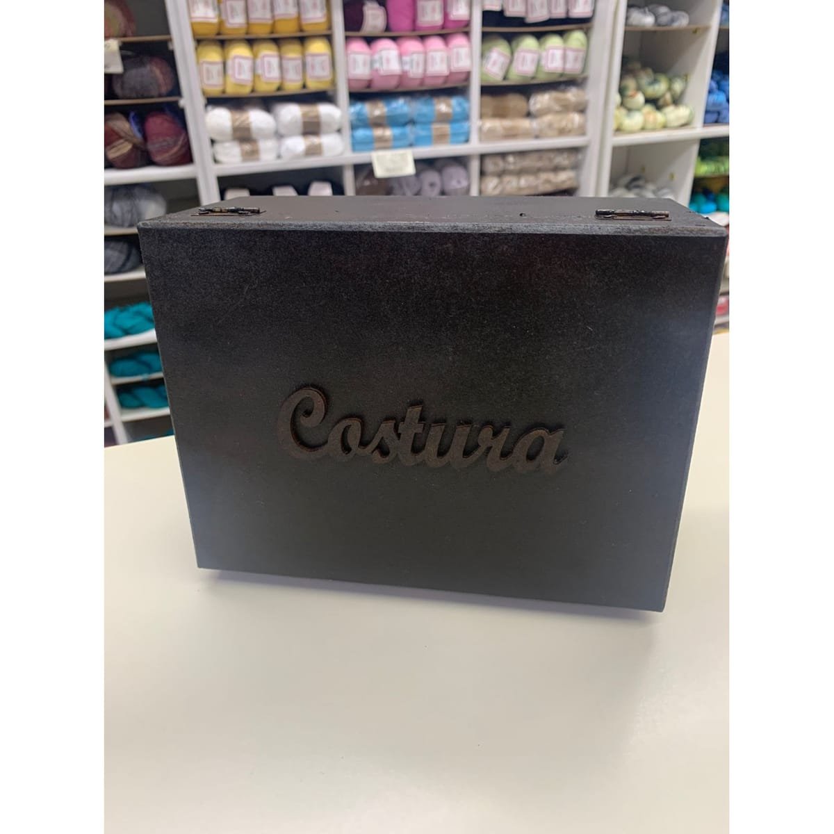 Caixa de costura de madeira — foto 2