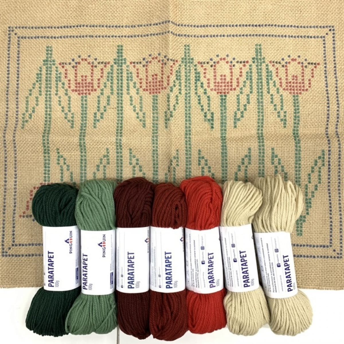 Kit de tapeçaria Arraiolo · Tulipas — foto 2